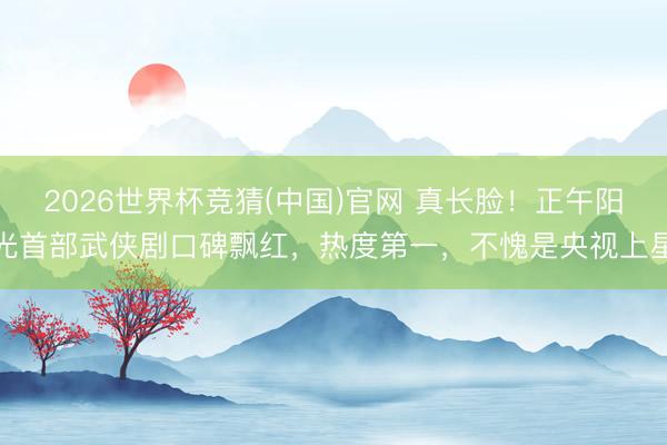 2026世界杯竞猜(中国)官网 真长脸!正午阳光首部武侠剧口碑飘红,热度第一,不愧是央视上星