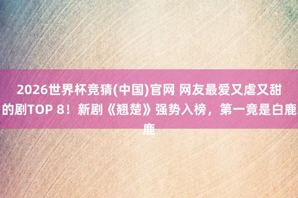 2026世界杯竞猜(中国)官网 网友最爱又虐又甜的剧TOP 8!新剧《翘楚》强势入榜,第一竟是白鹿